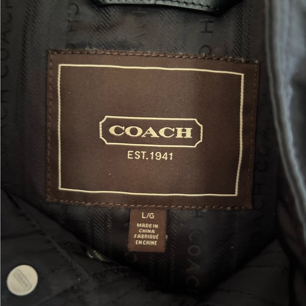 Coach Men’s Black Field Jacket- Size L - Picture 2 of 6